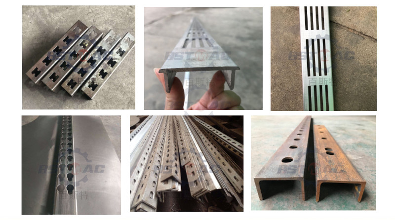 Low Carbon Structural Iron A3 Hydraulic Pipe Punching Machine Fully Automatic
