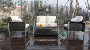 Quality brush alu wicker sofa set wholesale