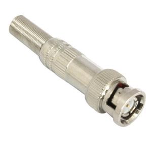 Quality RF BNC Male TV Cable Wire Connector Quick Crimp Weld Long Metal Boot wholesale