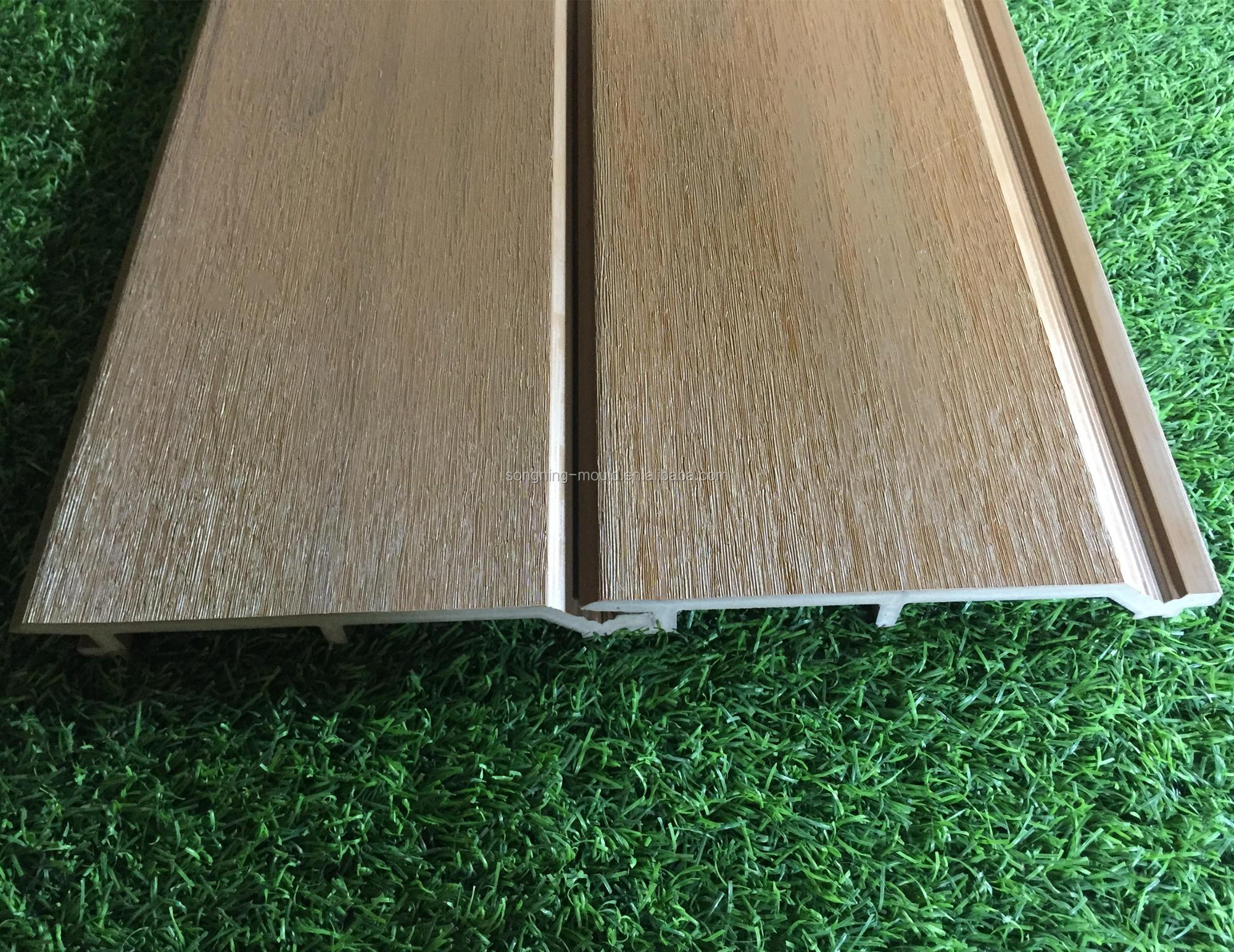 Outdoor WPC/PVC Wood Wall Covering with PE Co-extrusion Technology and Wooden Panels