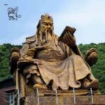 Bronze Guan Gong Sculpture Copper Metal Kwan Kung Statue Outdoor Large Custom