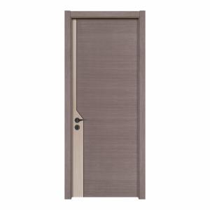 Quality 6 Layer HDF Cherry Wood Doors Interior Room Door Crackproof 80mm Width wholesale