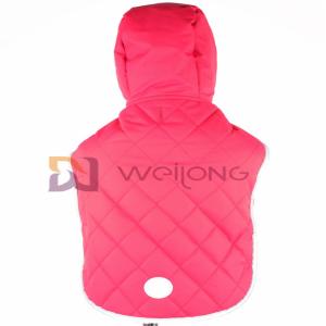 Quality Taslan Quilting Patch Hoodie Reflective Dog Jacket Velcro Opening Pet Hoodie wholesale