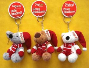Quality Christmas Teddy Bear keychain Plush Toys wholesale