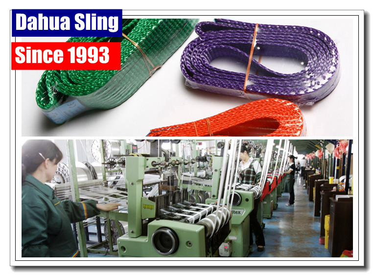 High Tenacity Flat Polyester Lifting Slings Test Certified 1T - 10T X 1M - 12M C/W