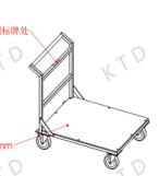 Quality industrial Aluminum Tube Platform Truck Trolley Vertical Flatbed Trolley Cart wholesale