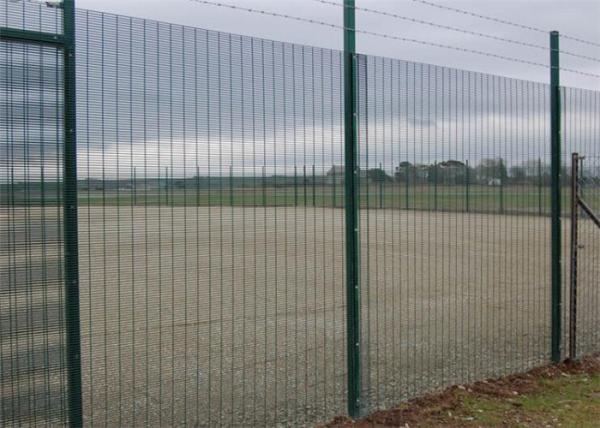 Green High Security 358 Security Fencing Galvanized Wire Material For Industry