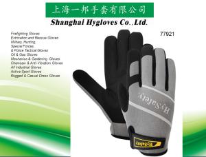 Quality Reflective Durable Synthetic Leather EN388 CE Certified wWith Magic Tape Reflective wholesale