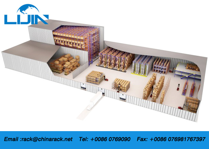 Industrial Warehouse Storage Heavy Duty Storage Racks / Selective Metal Vna Pallet Racking