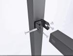 Black Metal Steel Picket Fence