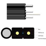 Fibers Butterfly Indoor FTTH Drop Fiber Optic Cable