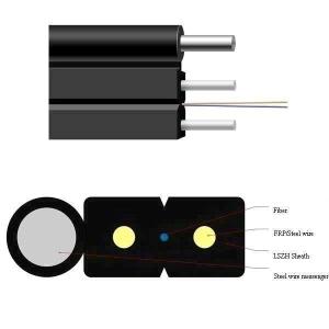 Quality Fibers Butterfly Indoor FTTH Drop Fiber Optic Cable wholesale