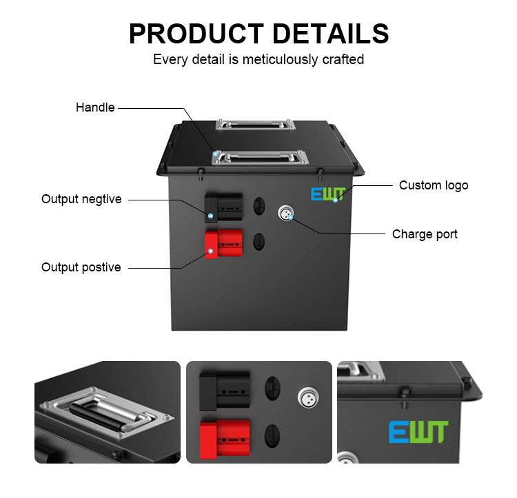Voltage 12V Lithium Iron Phosphate Battery Rechargeable 400ah Lithium Battery