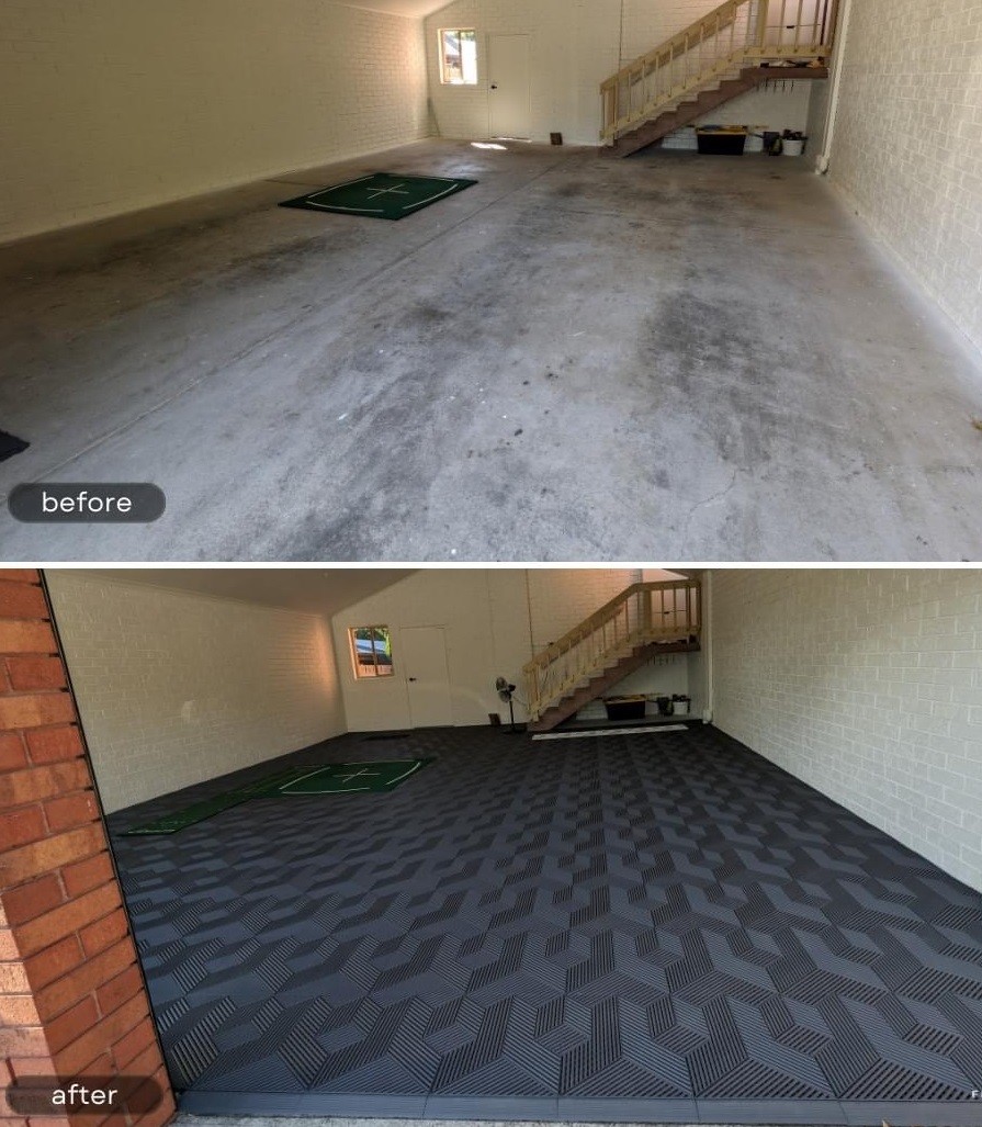 Anti Slip Garagetrac Floor Tiles 40x40 Interlocking Mats For Garage
