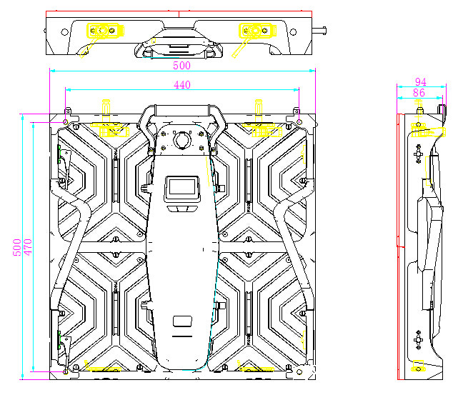 HD Light Weight P4.81mm Rental Led Display Indoor for Stage Music Concert
