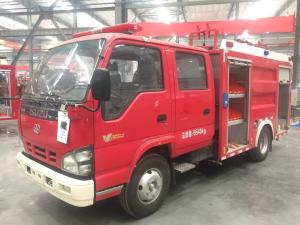 Quality ISUZU 88KW Fire Response Vehicles , 2 Ton Water Tank Mini Truck Fire Truck wholesale