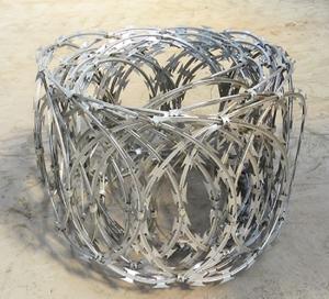 Quality Razor Barbed Wire Flat Wrap Coils 500mm Diameter Galvanized For Sale wholesale