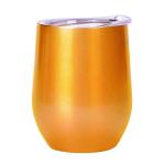 12oz White Stainless Steel Coffee Mug Double Wall Design For Long Time