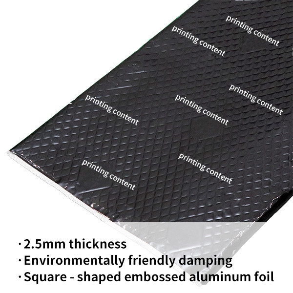 2.5mm automobile vibration reduction / aluminum foil with two-color printing / Auto Acoustic Pad