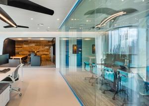 Quality Office Building sound proof wall tempered glass partition customized size wholesale