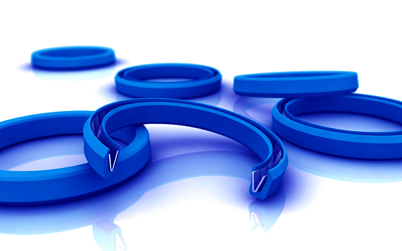Abrasion Resistant Spring Energized Ptfe Seal Low Friction Rubber Seal Ring ISO9001