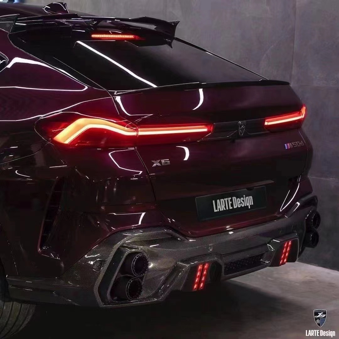 Hot Sale G06 X6 Carbon Fiber Body Kit Forbmw X6 Carbon Fiber Front Shovel Rear Diffuser Spoiler Cover