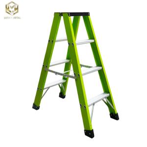 Quality 220Kg Collapsible Aluminium Telescopic Ladder Powder Coated wholesale