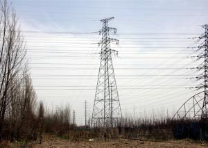Quality 220KV High Voltage Pylons , Lattice Steel Towers With Auto Production Line wholesale