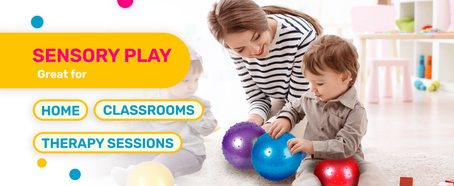 Large Bouncy Balls Bulk Inflatable Sensory Balls Soft Massage Stress Plastic Balls for School Party Play