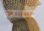 Architectural Metal Round Ring Mesh Curtain With SS Eletroplating