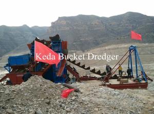 Quality 3200m3/h Wheel Bucket Chain Dredger Gold Mining Dredger River Gold Dredger wholesale