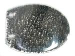 cobble stone poly resin toilet seat