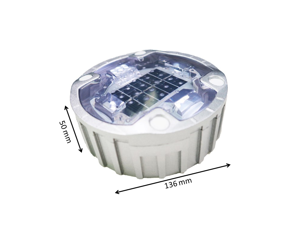 High Reflection Solar Road Stud Cast Aluminum Embedded For Road Warning