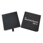 Matte Black Paper Gift Package Box Custom For Jewelry Watch Eyewear