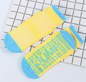 Quality Trampoline Socks Kids Polyester Material Grips Socks Custom Logo Jumping Socks For Toddler wholesale