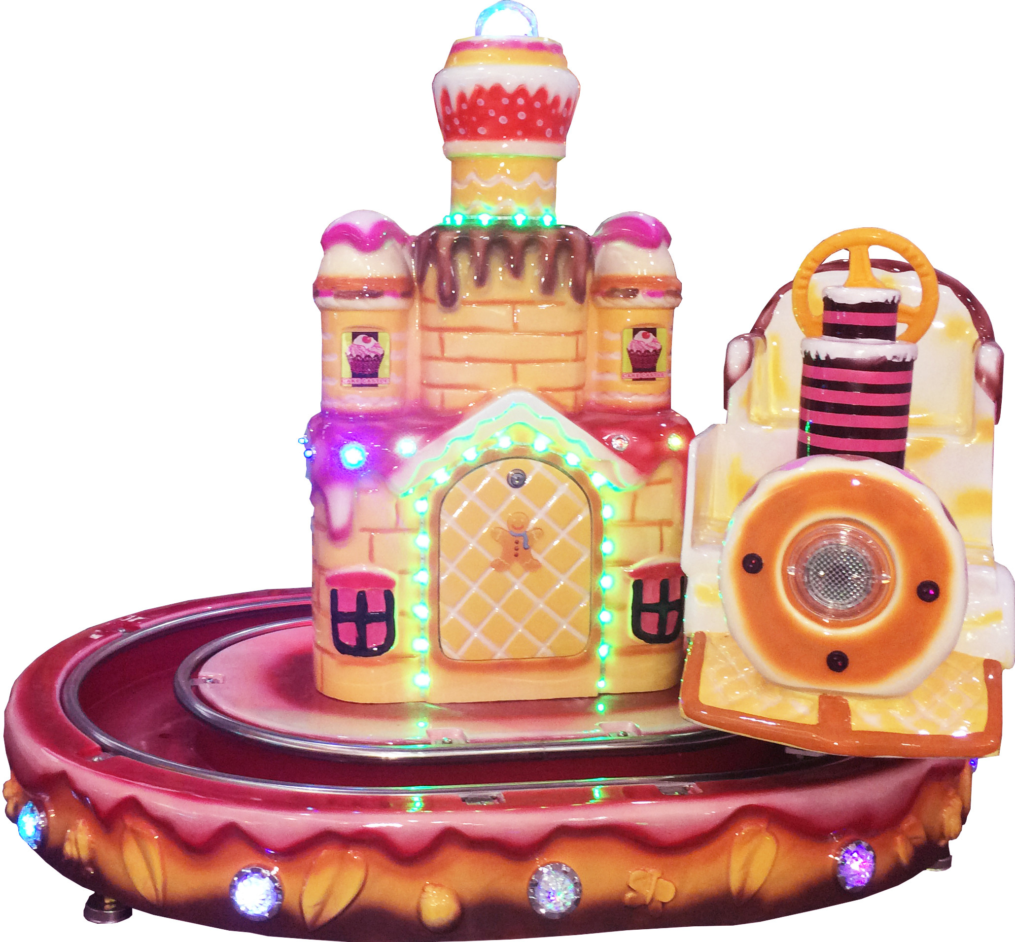 Mini Roller Coaster Coin Operated Arcade Machines Ride On Train Animals Themed