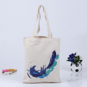 Quality 2017 cheap promotional custom logo cloth shopper standard size tote cotton bag wholesale