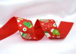Personalized SGS Polyester Christmas Satin Ribbon Washable