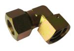 Steel 3/8" Hydraulic Tube Fittings , Elbow BSP Female 60 Cone Adapters 3B9 Quick