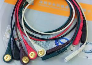 Quality LL Style ECG Monitor Cable , 5 Leads Snap AHA Ecg Cables And Leadwires wholesale