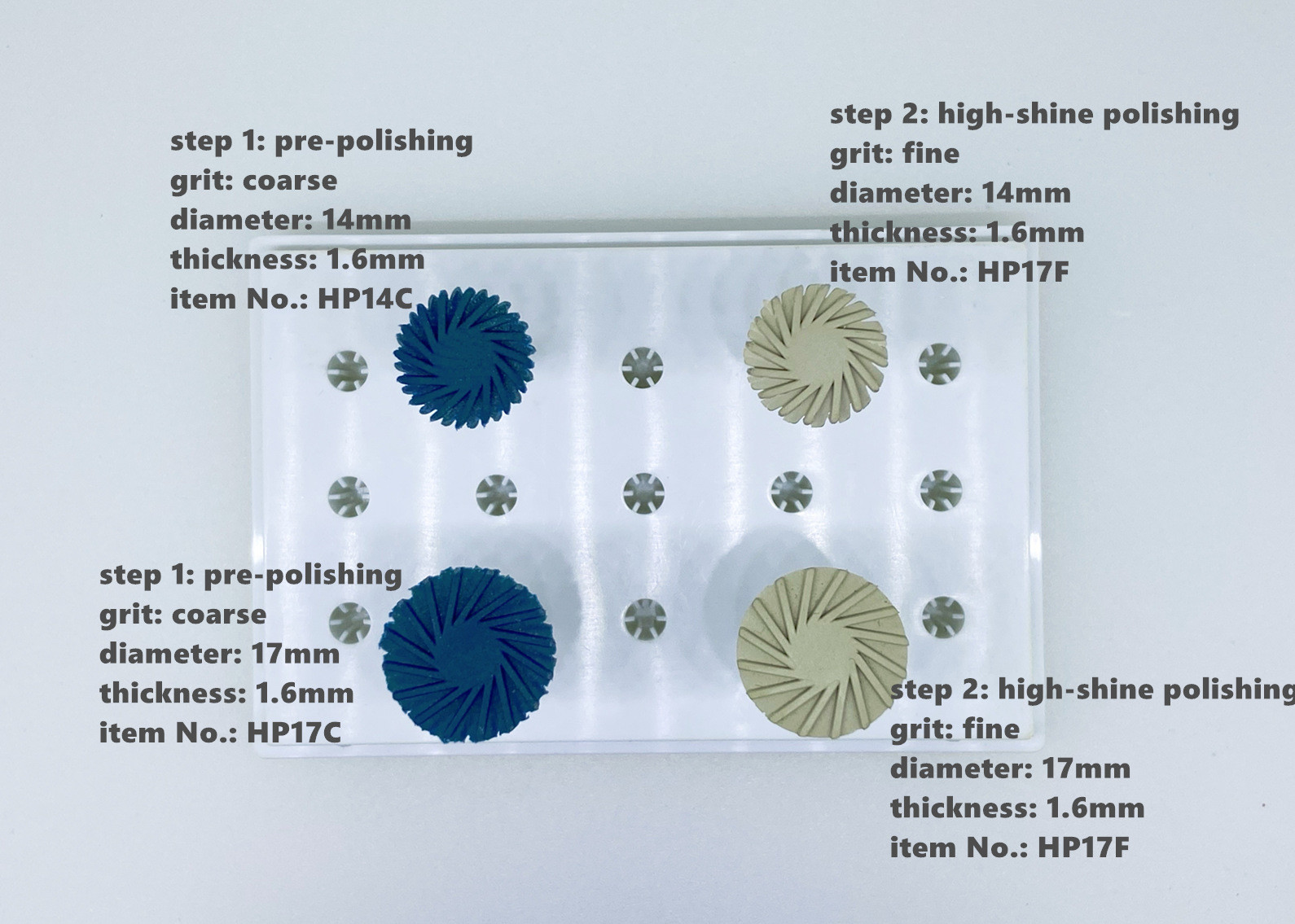 Rubber Silicone Polishing Wheels Whirlwind Sintered Porcelain Diamond Dental Bur