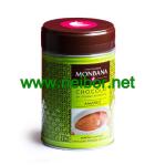 silver plain round tea tin can with airtight double lids