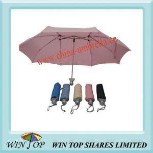 Quality 23&quot; 3 Folding Steel Plain Lover Umbrella(WTL023) wholesale