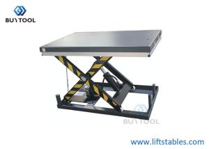 Quality Industrial Small Electric Scissor Lift Table Industrial 1700x850mm Maximum Height 50&quot; wholesale