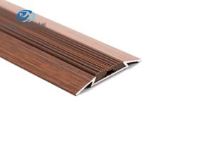 Quality T6 Aluminium Stair Nosing Edge Trim , Aluminium Wood Effect Stair Edge Nosing wholesale