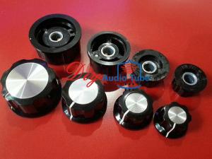 Quality Large Boss Style Amplifier Control Knobs Plastic Fluted Black Turning Knob wholesale