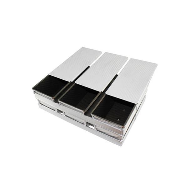 Rk Bakeware Manufacturer China-3 Straps 900g Non-Stick Sandwich Toast Box/ Loaf