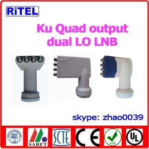 Quality Ku-band 4-port output LNBF, single LO and dual LO available wholesale