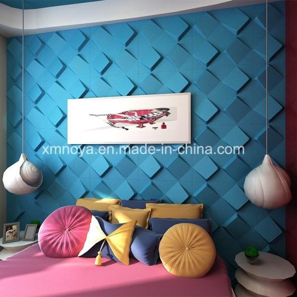 Modern Home Decor Customized 500mmx500mm Acoustic Soundproof Waterproof 3D Wall