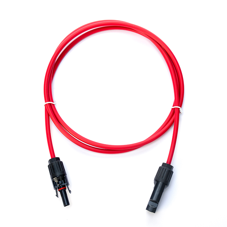 XLPO Insulation 3M DC Solar Extension Cable 1X4mm2 with PV004 Male and Female PV Branch Connectors 40 P Copper Conductor